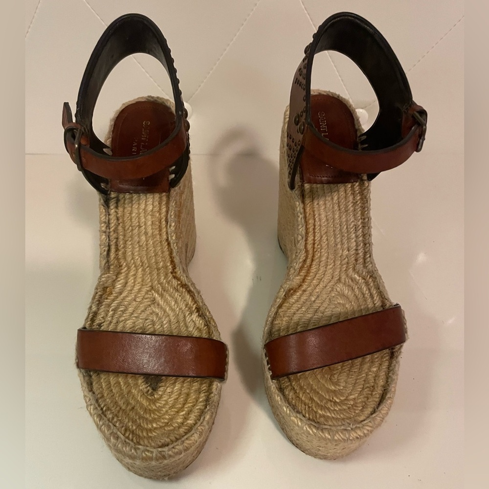 SAINT LAUREN espadrille wedge studded
Desing sz 37.5 made in spain